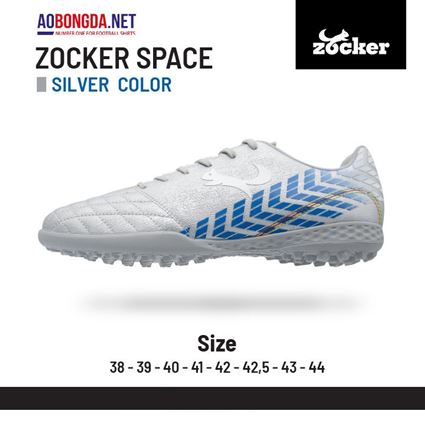 Giày Bóng Đá Zocker ZTF SPACE 2001 Bạc